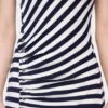 Drapiertes Midikleid aus Wolle