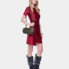 Drapiertes Minikleid aus Jersey