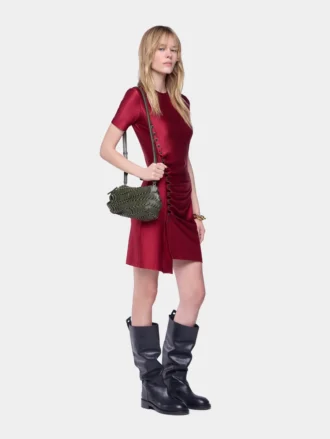 Drapiertes Minikleid aus Jersey