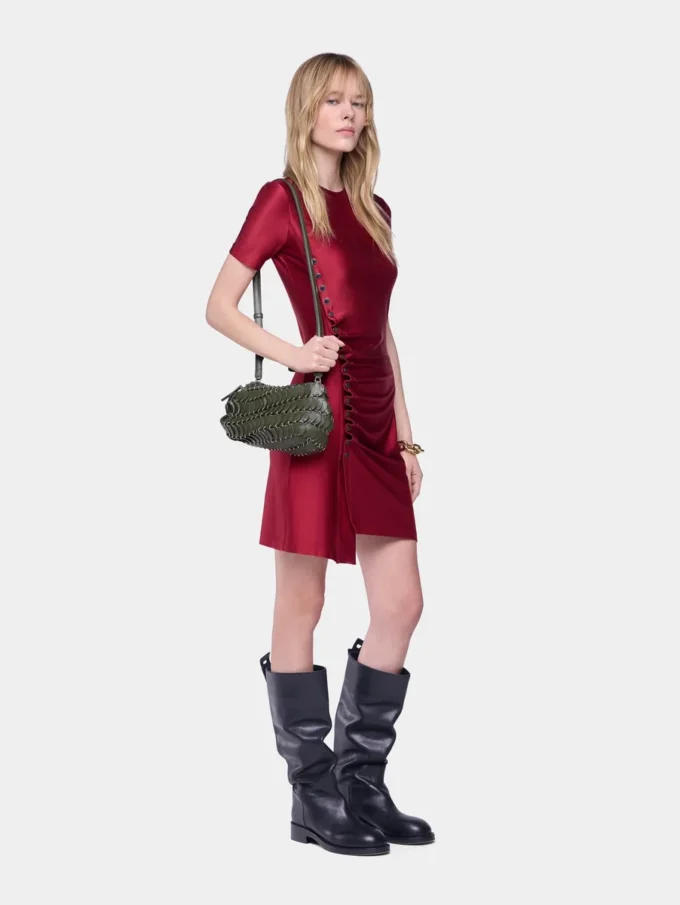 Drapiertes Minikleid aus Jersey
