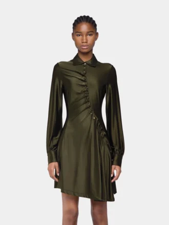 Drapiertes Minikleid aus Jersey