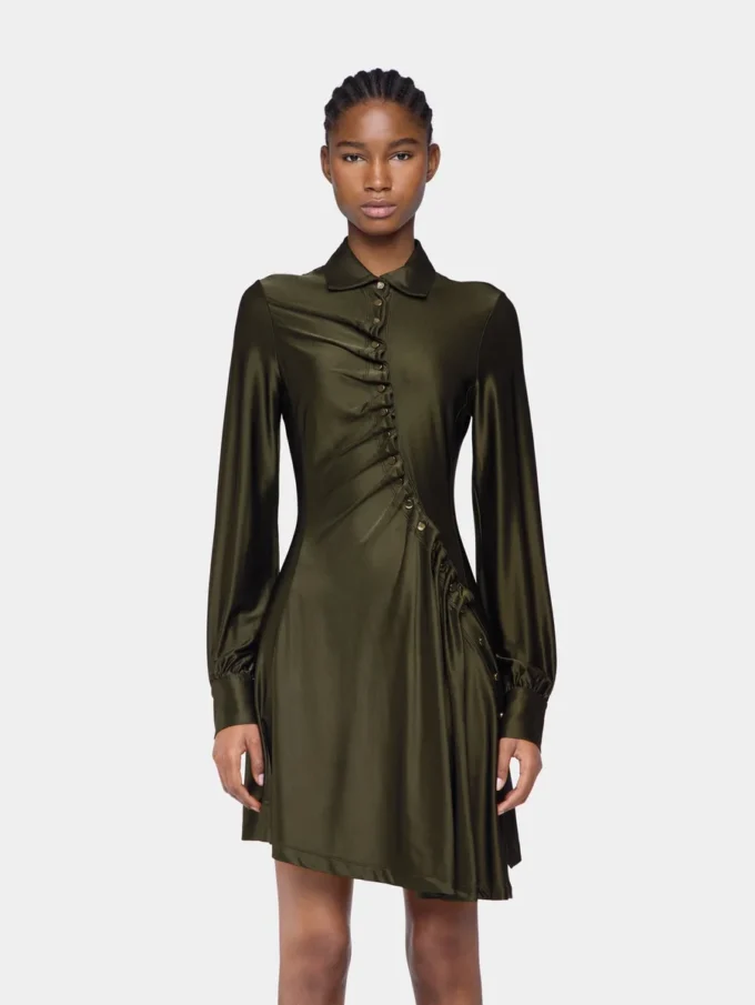 Drapiertes Minikleid aus Jersey