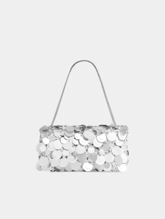 Glitzernde Baguette-Tasche