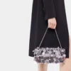 Glitzernde Baguette-Tasche