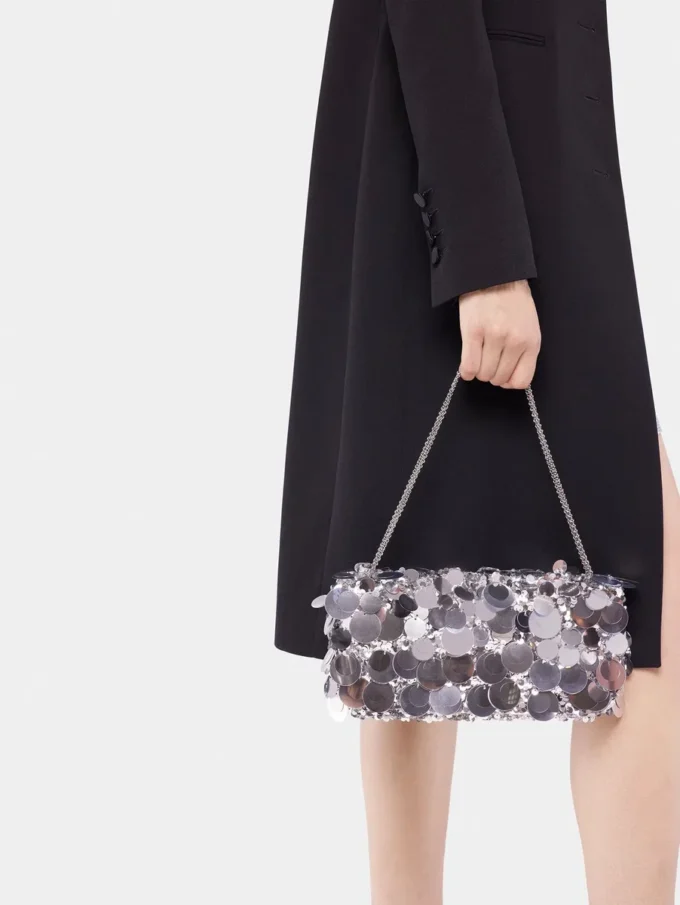 Glitzernde Baguette-Tasche