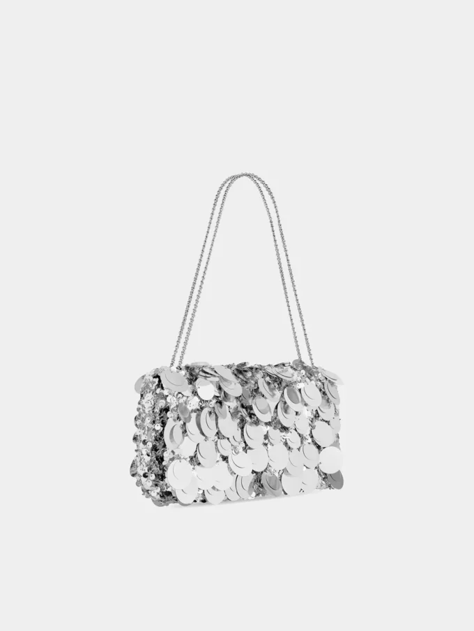 Glitzernde Baguette-Tasche