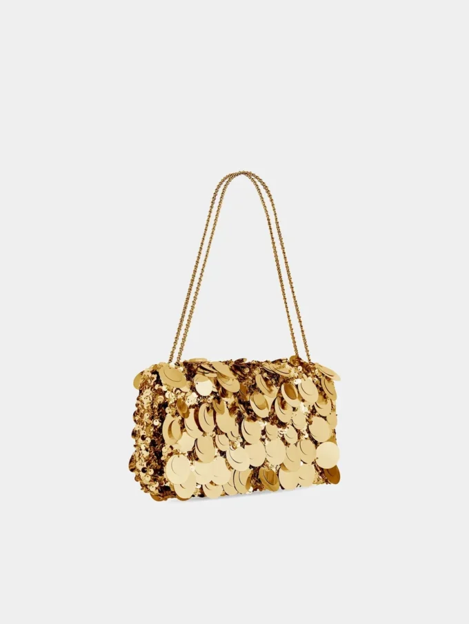 Glitzernde Baguette-Tasche