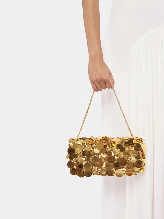 Glitzernde Baguette-Tasche
