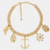 Gold-Halsband mit Medaillen