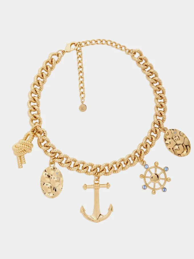 Gold-Halsband mit Medaillen