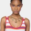 Gold-Halsband mit Medaillen