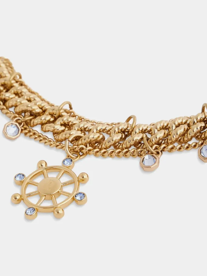 Gold-Halsband mit Medaillen