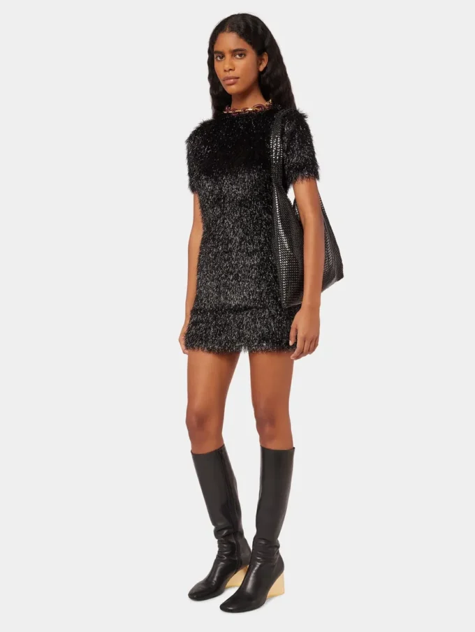 Goldene kniehohe Lederstiefel Goldene kniehohe Lederstiefel