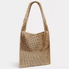 Goldfarbene Pixel-Tasche