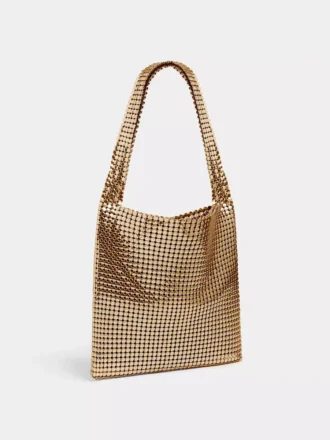 Goldfarbene Pixel-Tasche