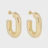 Goldfarbene XL Link Ohrringe Goldfarbene XL Link Ohrringe