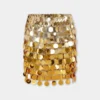 Goldfarbener Minirock mit Farbverlauf