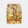 Goldfarbener Minirock mit Farbverlauf