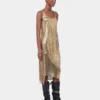 Goldfarbenes Tanktop aus Mesh