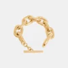 Goldfarbenes XL-Gliederarmband Goldfarbenes XL-Gliederarmband