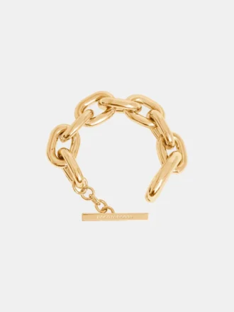 Goldfarbenes XL-Gliederarmband