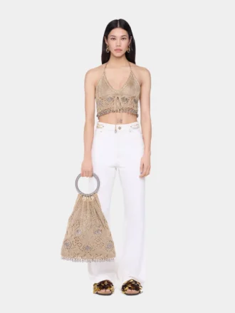 Bralette aus Häkelstoff