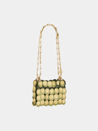 Kaki-farbene Nano-Tasche mit Glitzer Kaki-farbene Nano-Tasche mit Glitzer