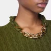Khaki-Pullover aus Wolle