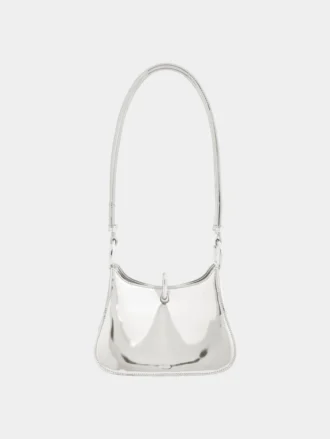 Kleine Ledertasche mit Ring
