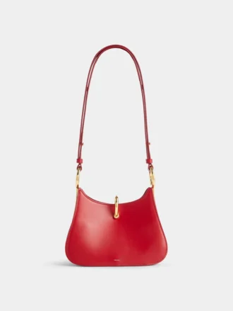 Kleine Ledertasche mit Ring