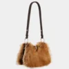 Kleine Ledertasche mit Ring