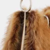 Kleine Ledertasche mit Ring