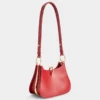 Kleine Ledertasche mit Ring