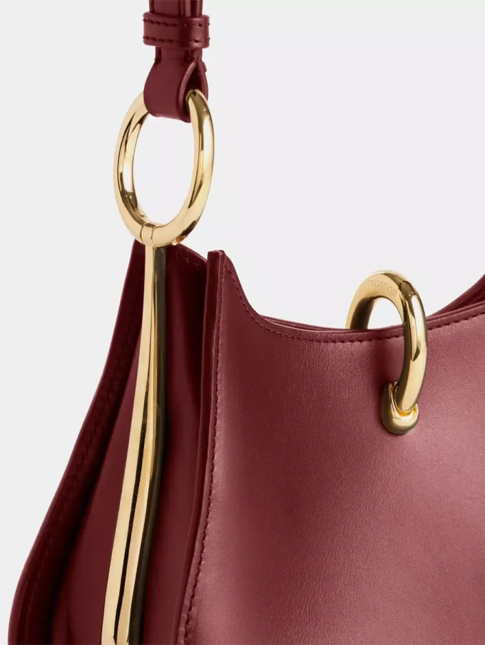 Kleine Ring-Ledertasche