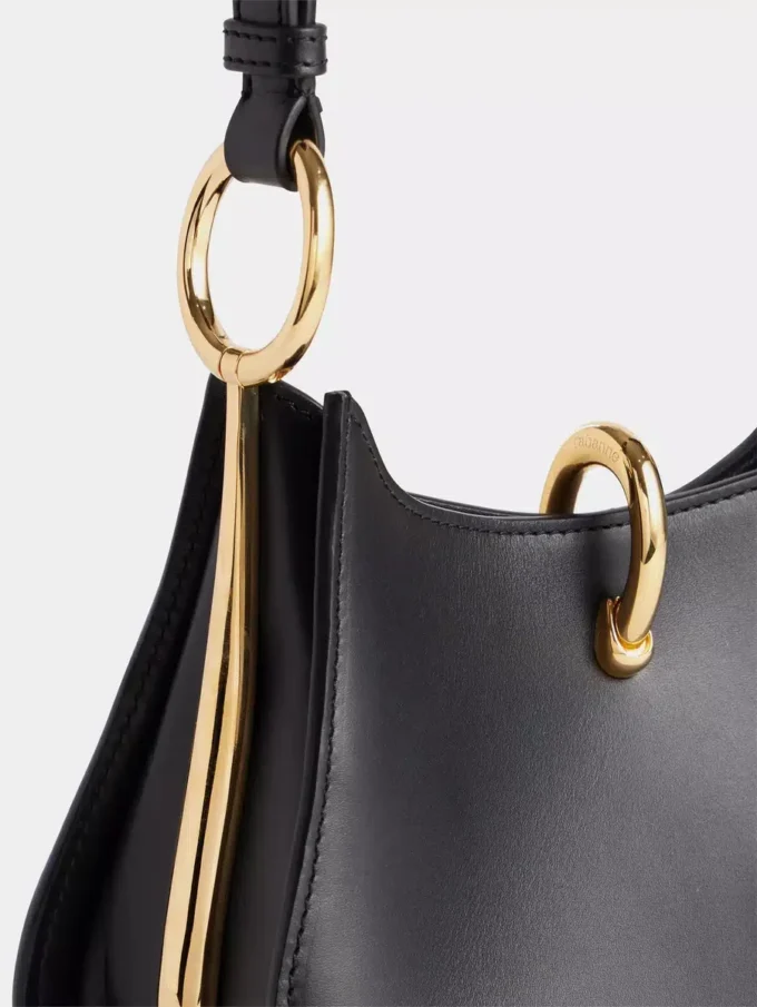 Kleine Ring-Ledertasche