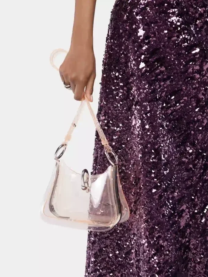 Kleine transparente Ringtasche