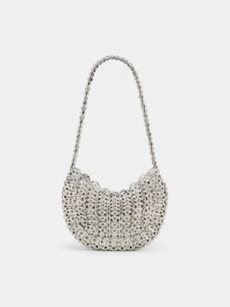 Kultige Moon Bag aus dem Jahr 1969 in Silber