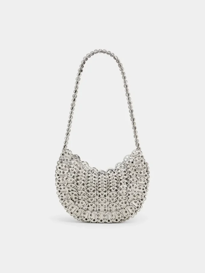 Kultige Moon Bag aus dem Jahr 1969 in Silber Kultige Moon Bag aus dem Jahr 1969 in Silber