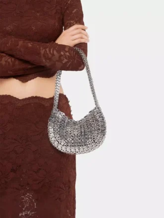 Kultige Moon Bag aus dem Jahr 1969 in Silber