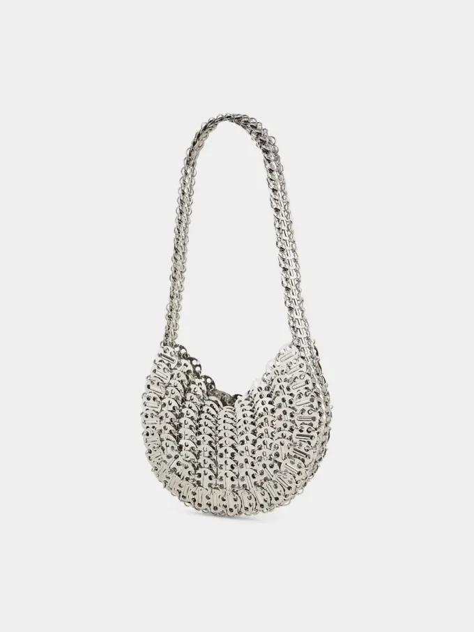 Kultige Moon Bag aus dem Jahr 1969 in Silber Kultige Moon Bag aus dem Jahr 1969 in Silber