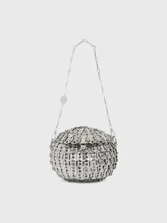 Kultige silberne Kugel 1969 Tasche