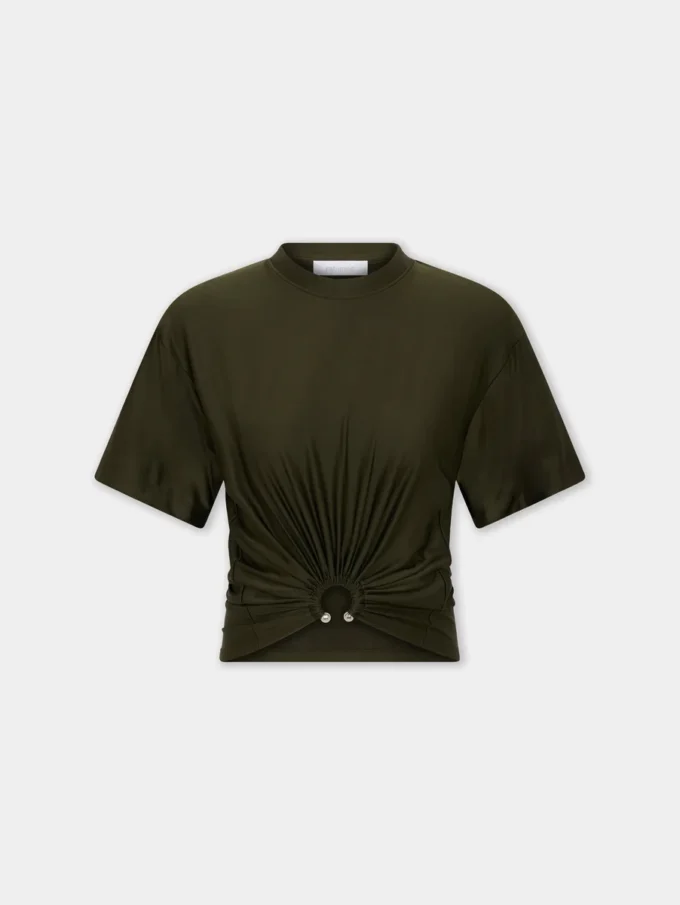 Kurzes T-Shirt aus Jersey