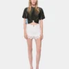Kurzes T-Shirt aus Jersey