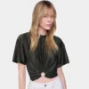 Kurzes T-Shirt aus Jersey