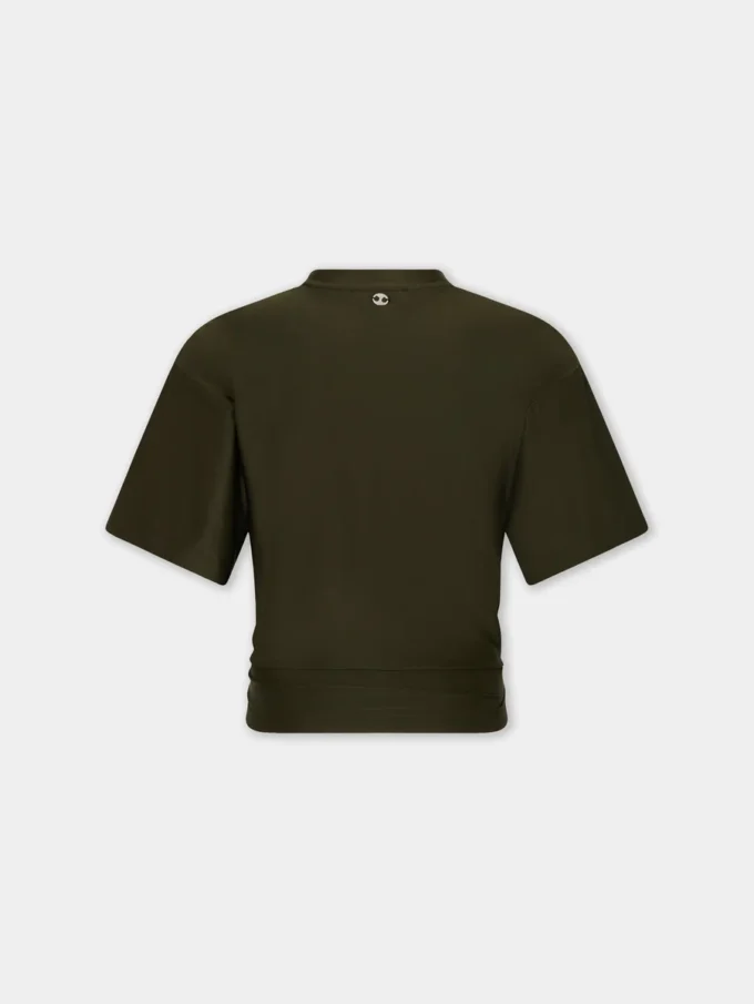 Kurzes T-Shirt aus Jersey