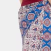 Langer Rock aus bedrucktem Satin