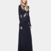 Langes Jerseykleid wie eine zweite Haut