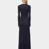 Langes Jerseykleid wie eine zweite Haut