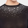 Langes Jerseykleid wie eine zweite Haut