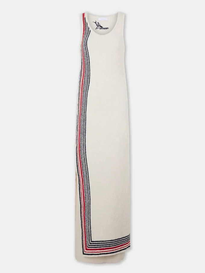 Langes Kleid aus Frottee-Jersey